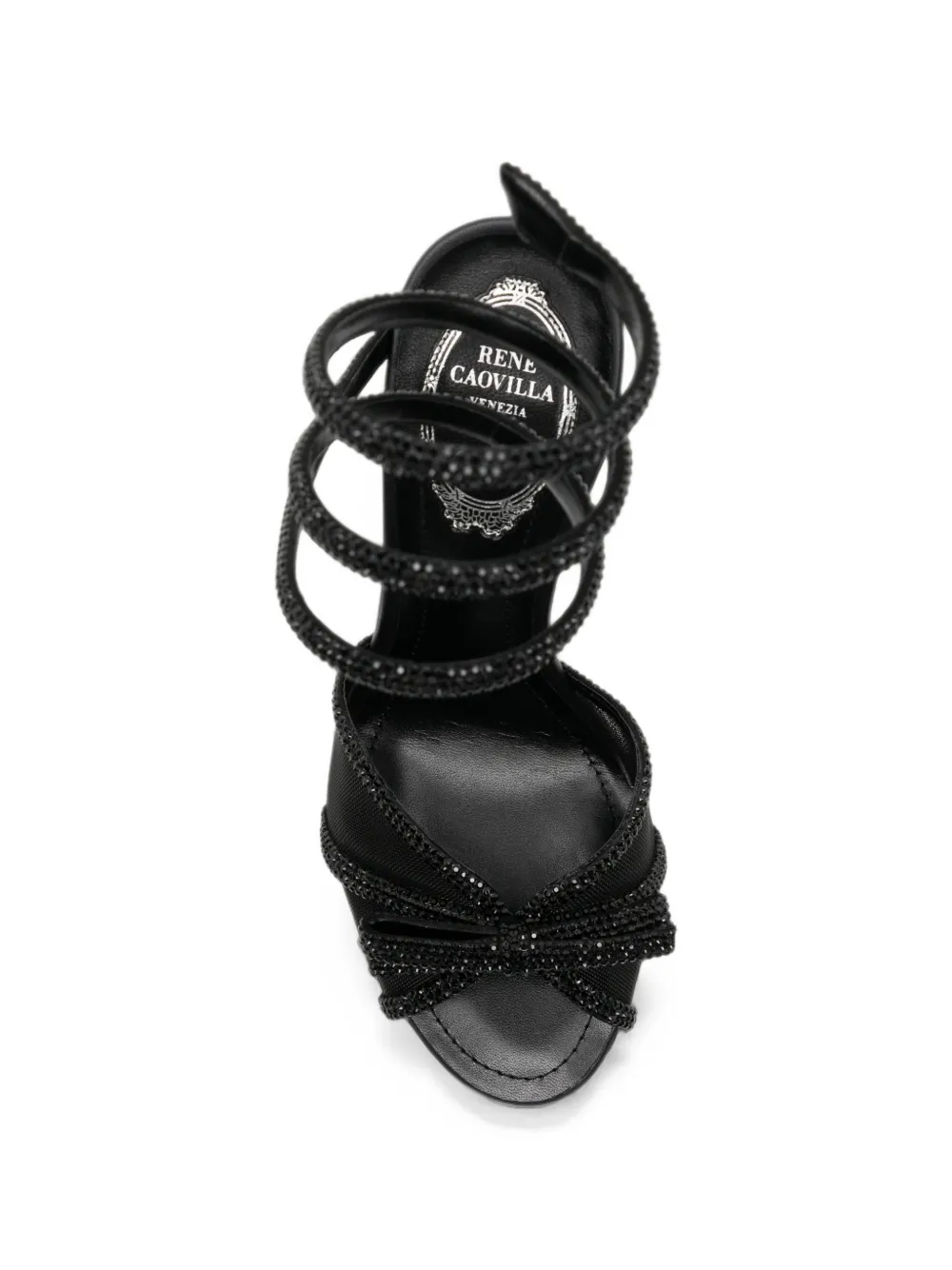 René Caovilla 105mm Lynette sandals Zwart