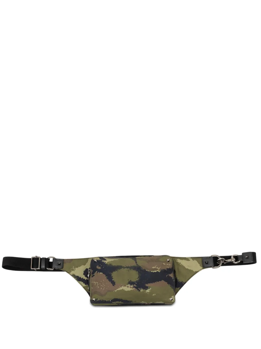 Valentino Garavani Pre-Owned 2018-2026 Nylon Rockstud Camouflage belt bag - Verde