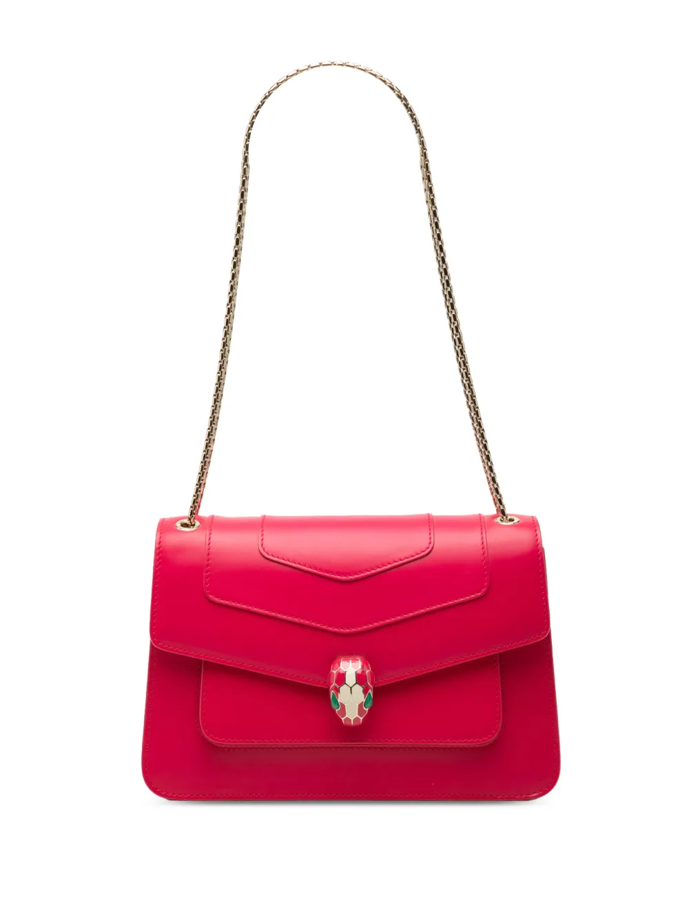 Bvlgari Pre-Owned 2010-2026 Calfskin Serpenti Forever shoulder bag - Rosa