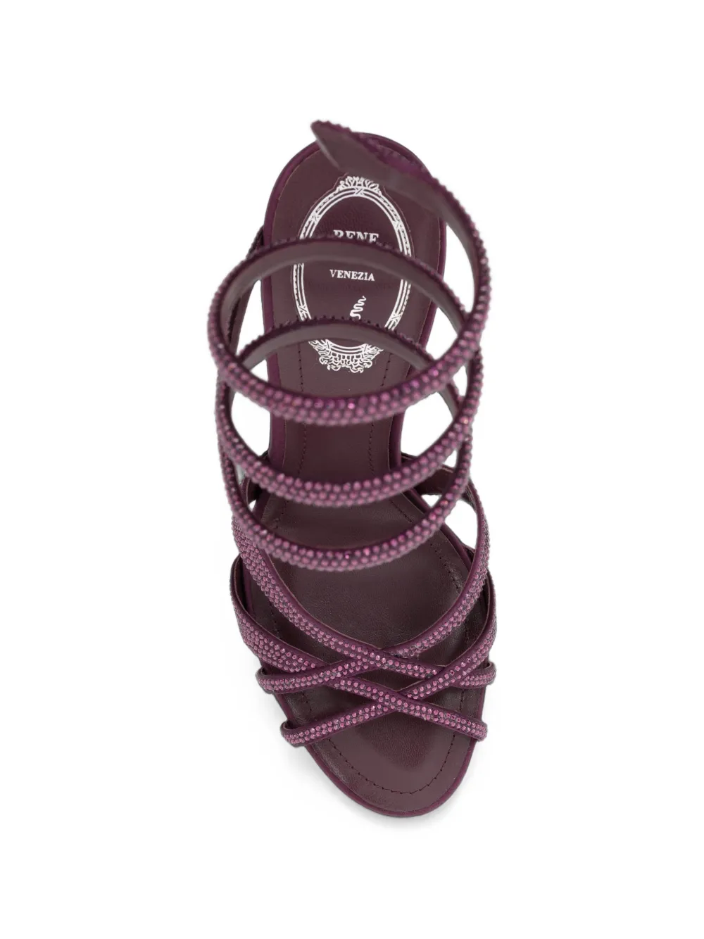 René Caovilla 105mm Dania sandals Paars