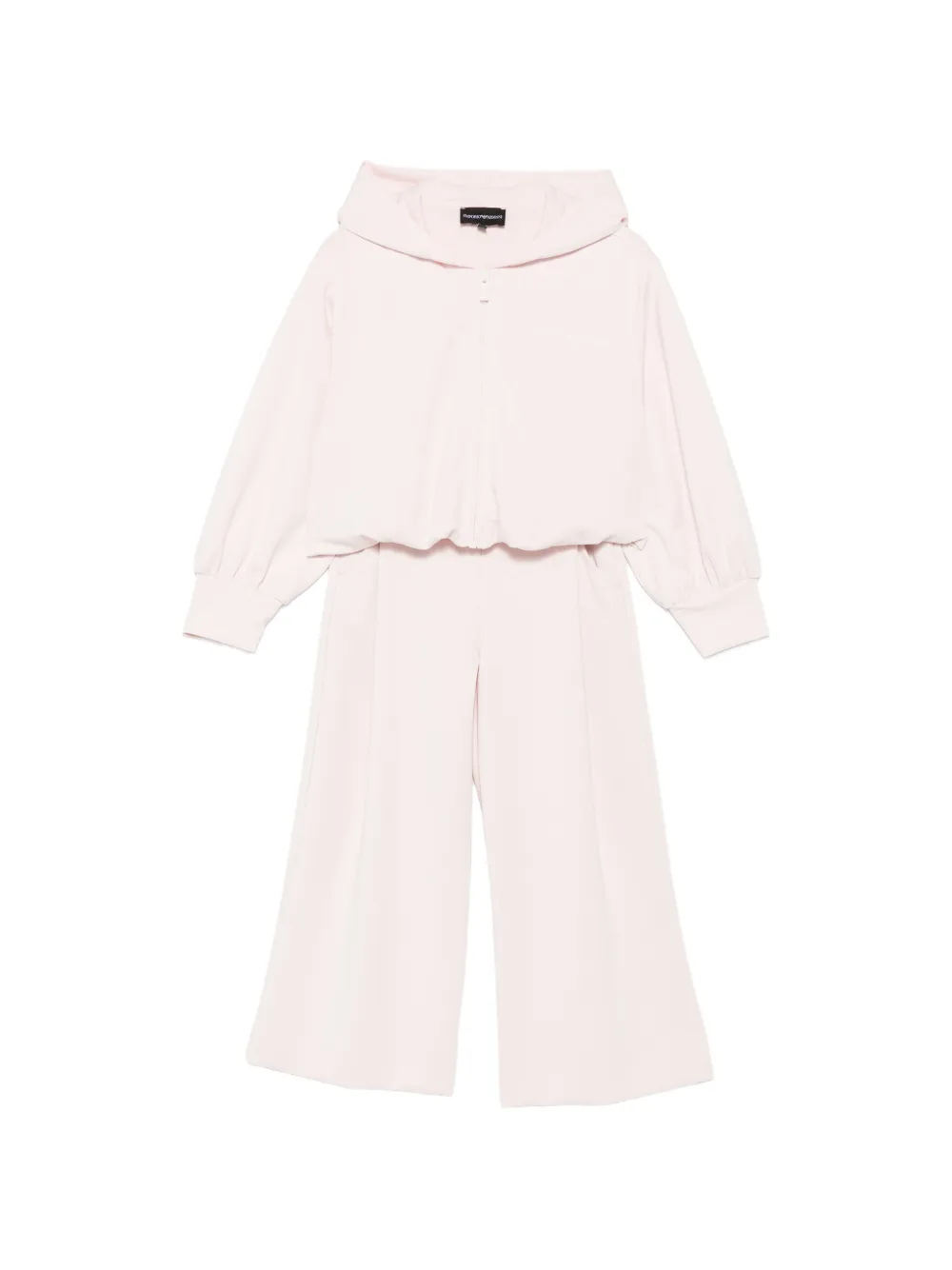 Emporio Armani Kids logo-print zip-up tracksuit - Rosa