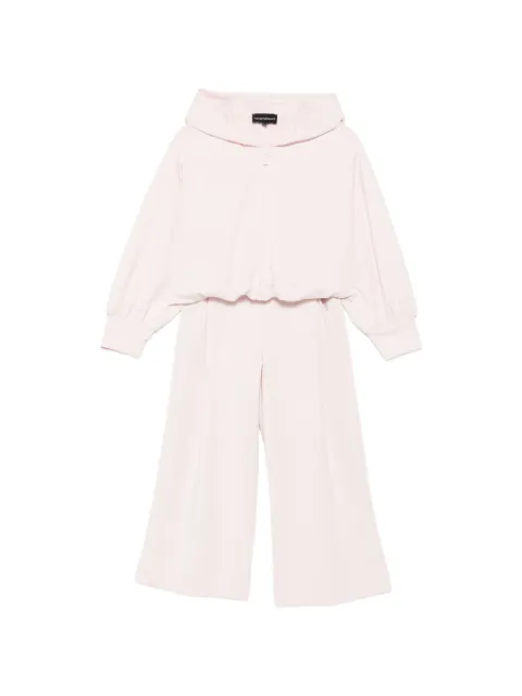 Emporio Armani Kids logo-print zip-up tracksuit