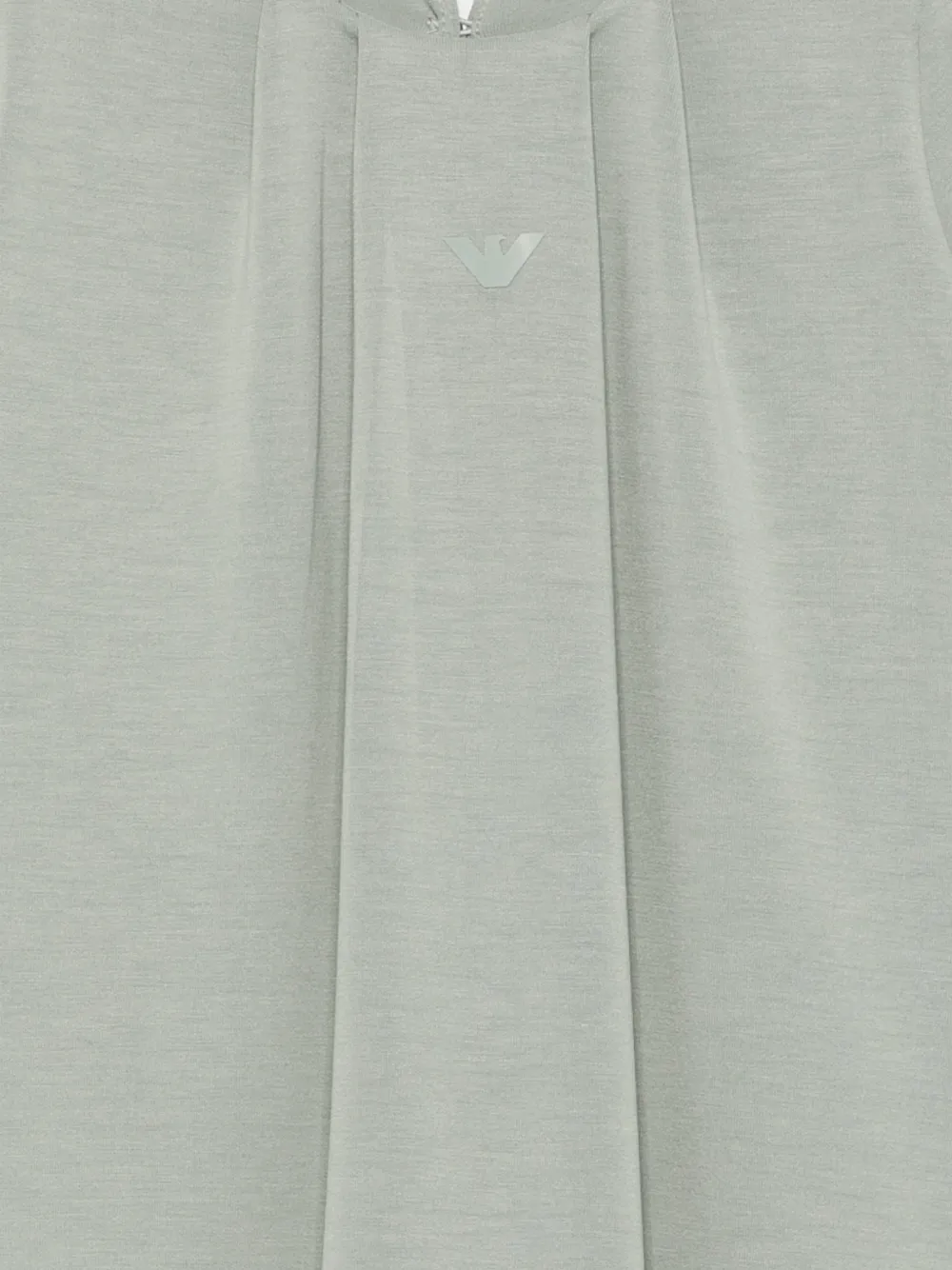 Emporio Armani Kids Geplooide jurk met logopatch Groen