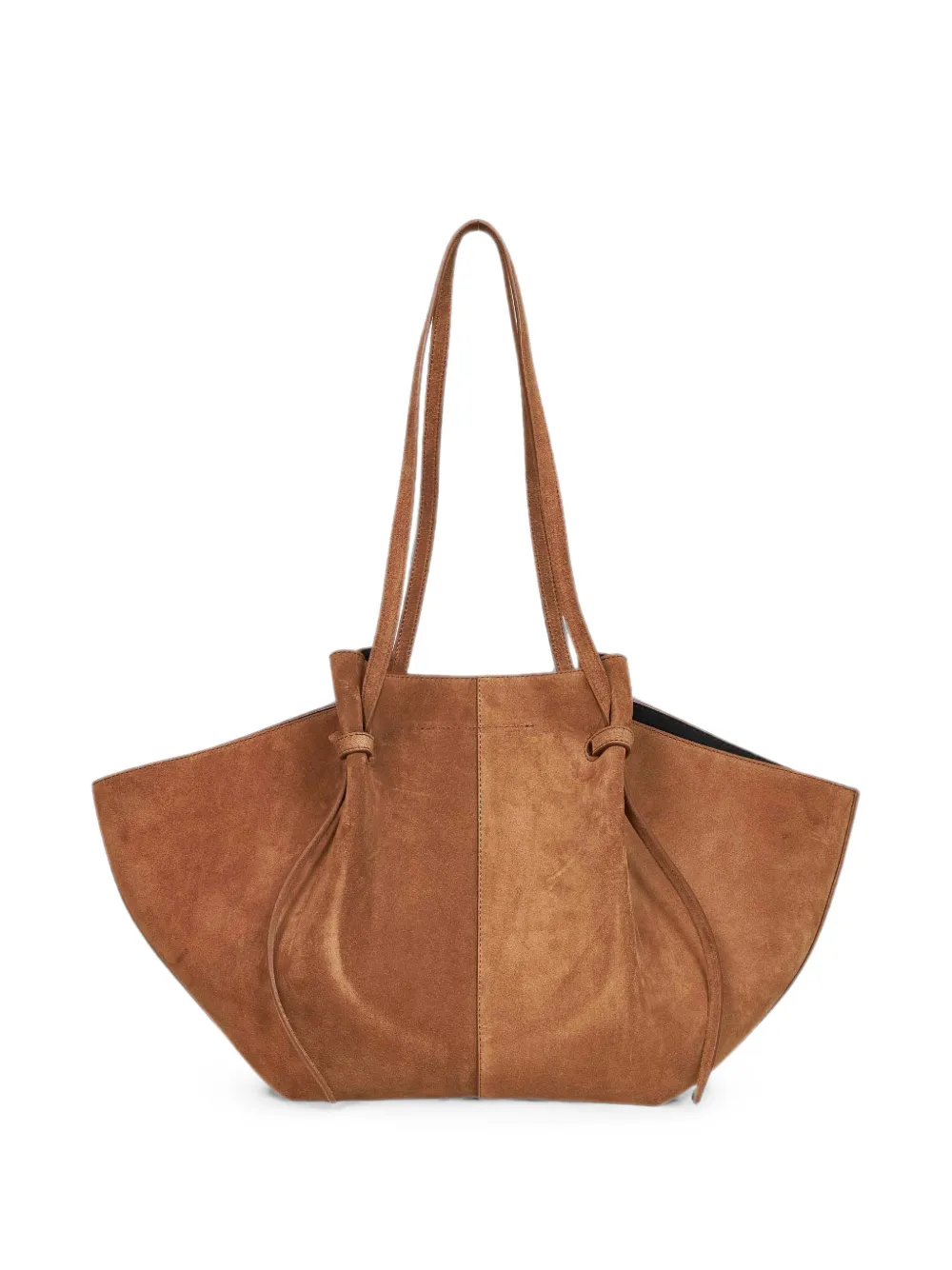 Yuzefi large Mochi leather tote bag - Marrone