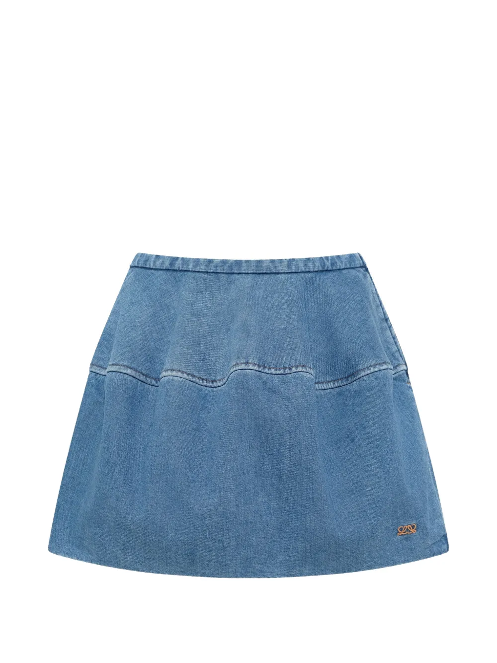 LOEWE Balloon denim mini skirt - Blu