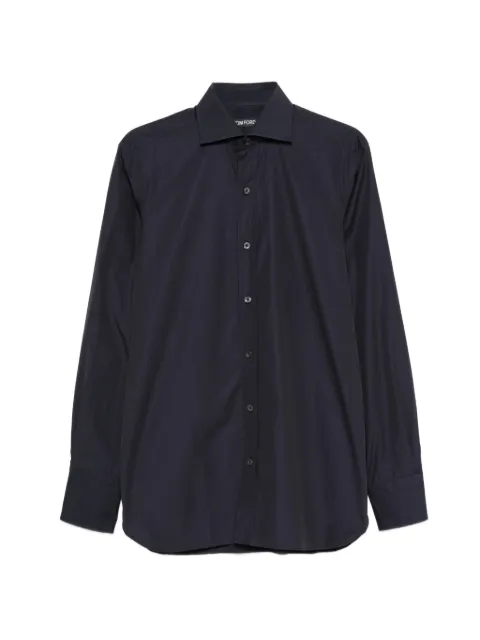 TOM FORD spread-collar button-up shirt