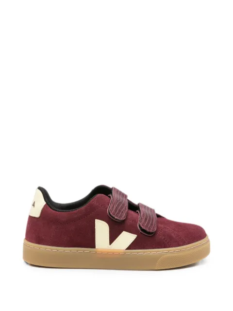 VEJA Kids små Esplar sneakers i ruskind med burrelukning