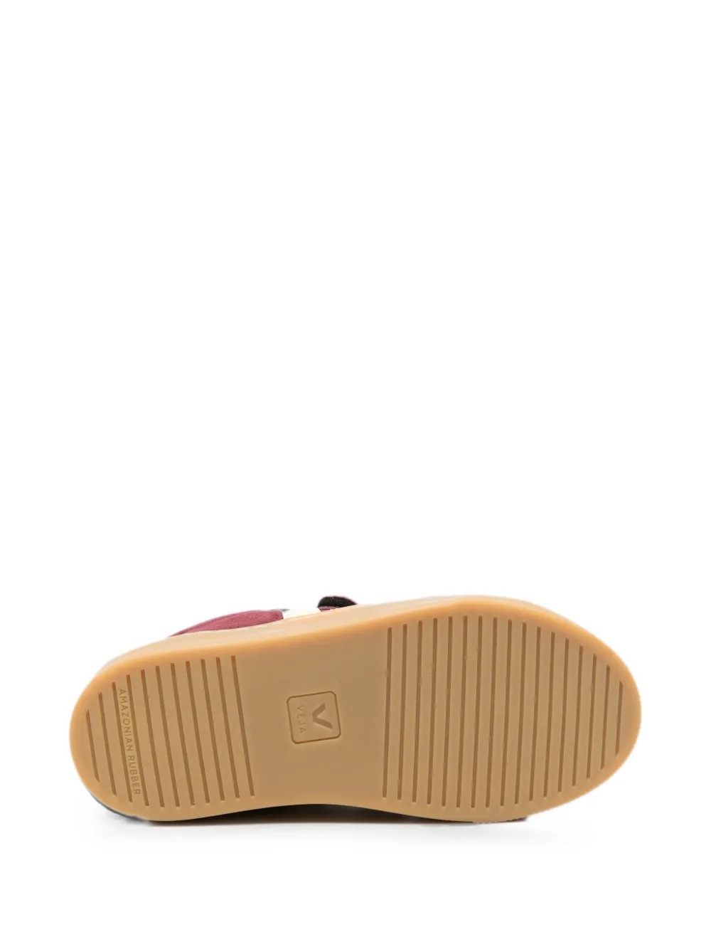 VEJA Kids Small Esplar touch-strap suede sneakers Rood
