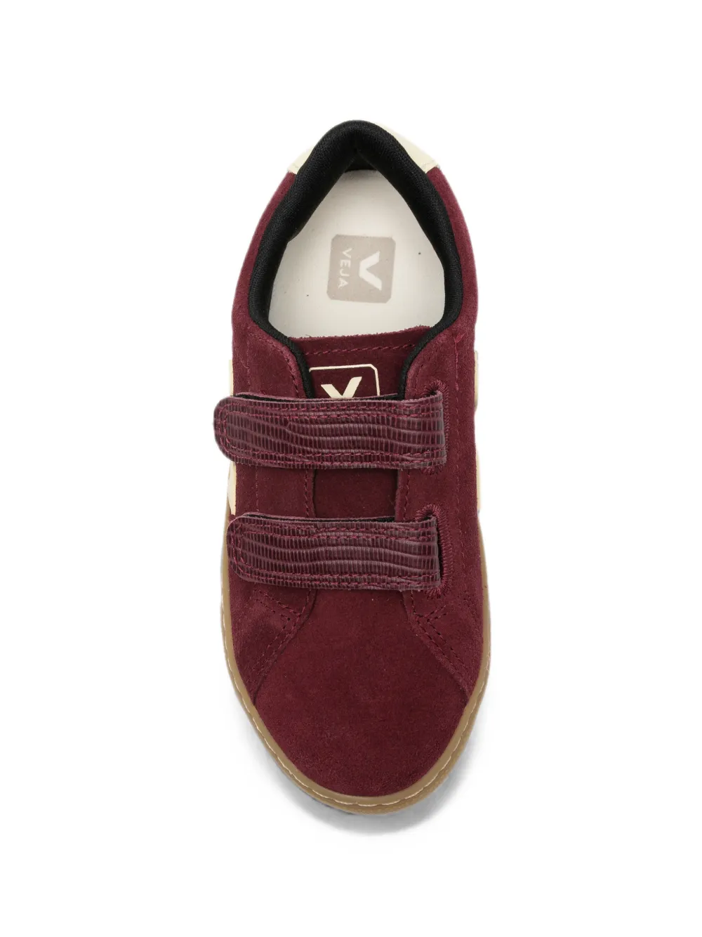 VEJA Kids Small Esplar touch-strap suede sneakers Rood