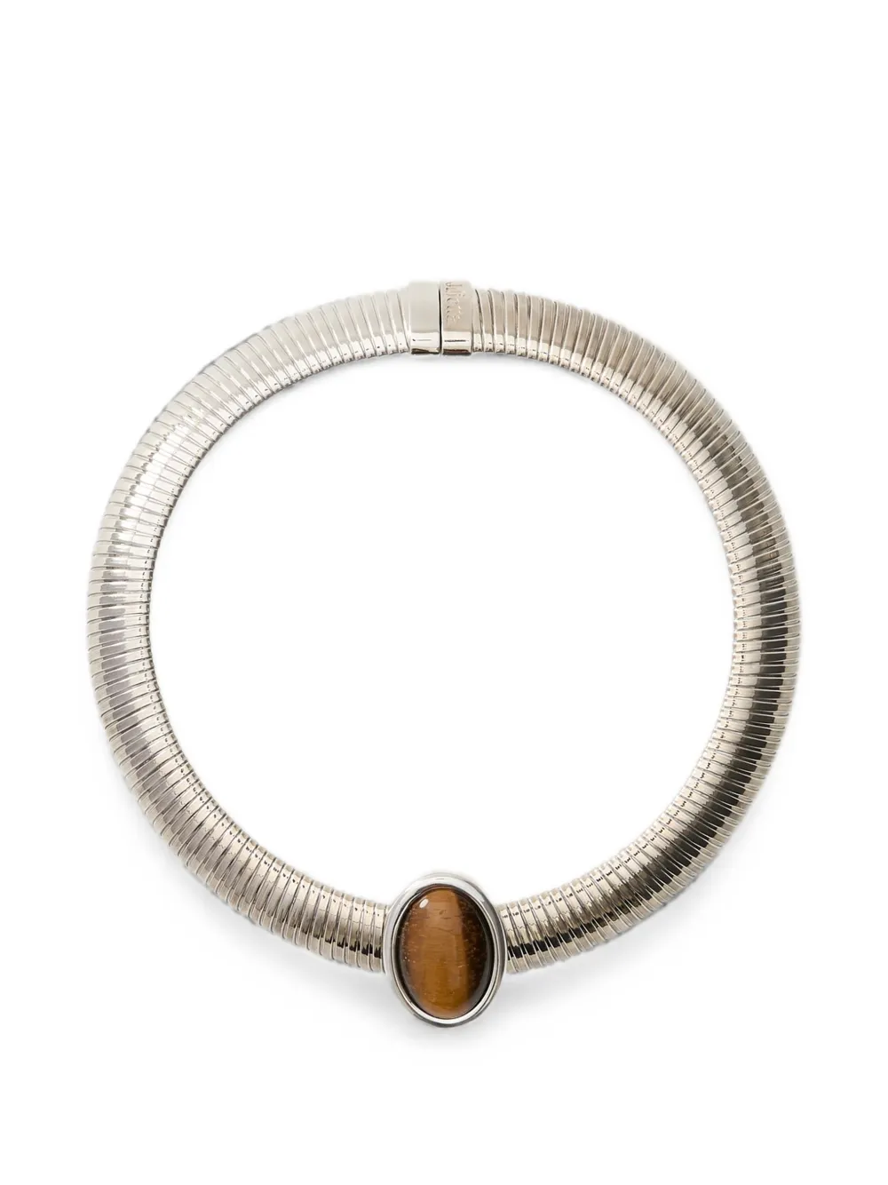 JULIETTA Opyum tiger's eye necklace - Silber
