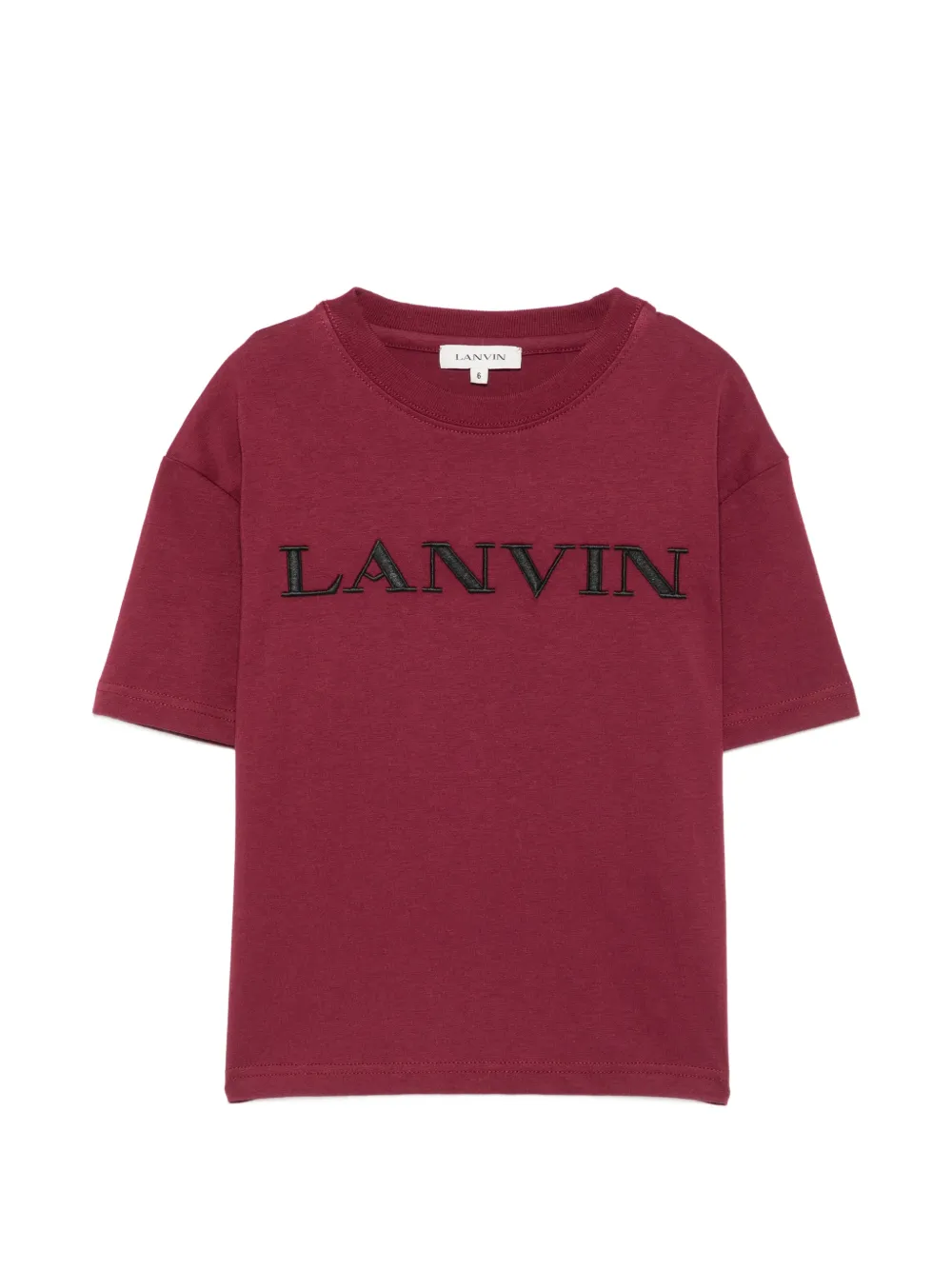 Lanvin Enfant logo-embroidered T-shirt - Rosso