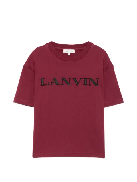 Lanvin Enfant logo-embroidered T-shirt