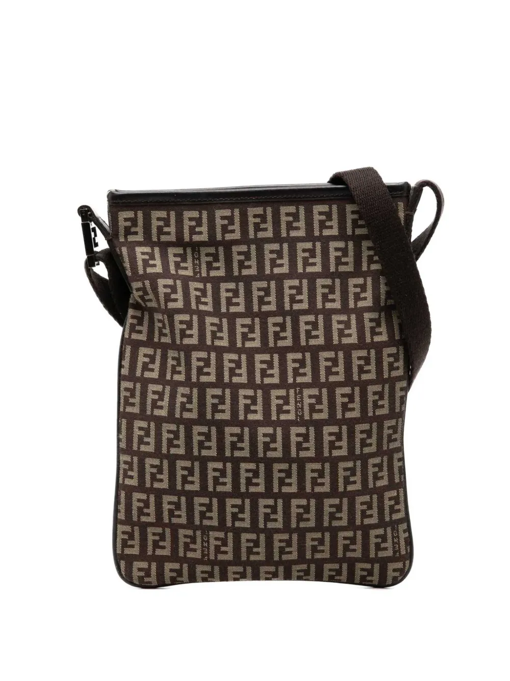 Fendi Pre-Owned 2000-2010 Zucchino Canvas crossbody bag - Brown