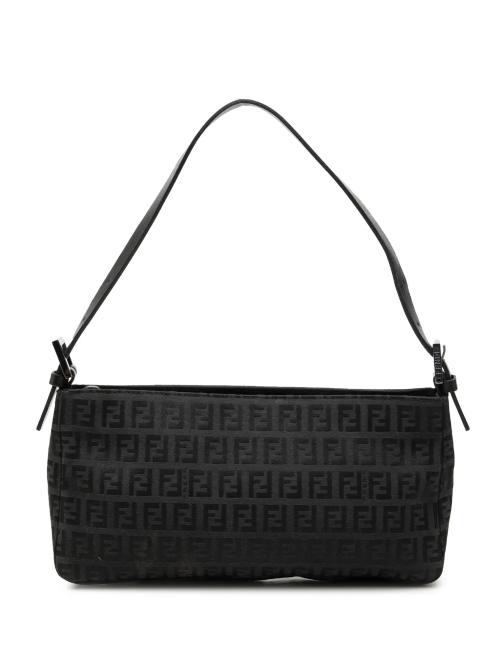 Fendi Pre-Owned 2000-2010 Zucchino Canvas Pochette shoulder bag - Nero