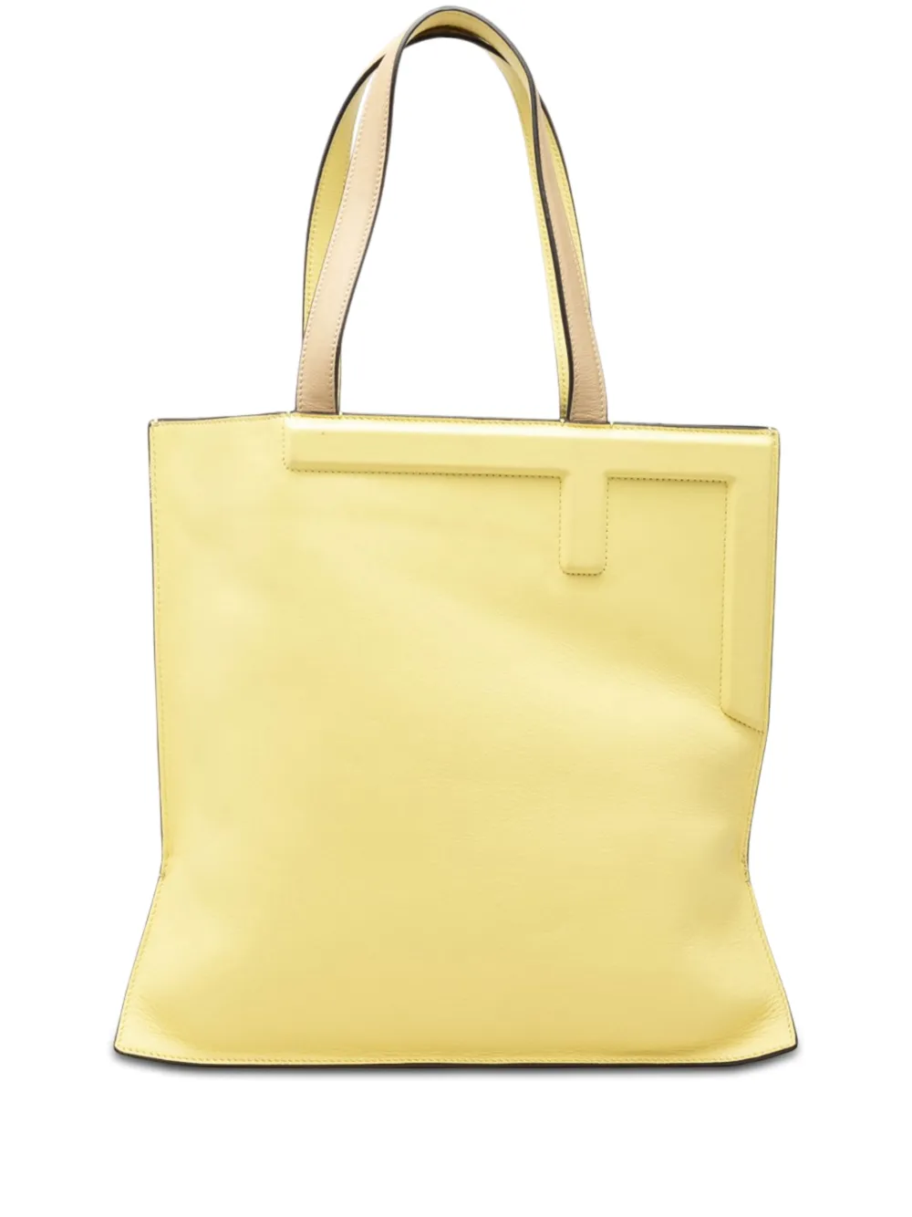 Fendi Pre-Owned 2010-2026 Medium Bicolor Smooth Calfskin Flip tote bag - Giallo