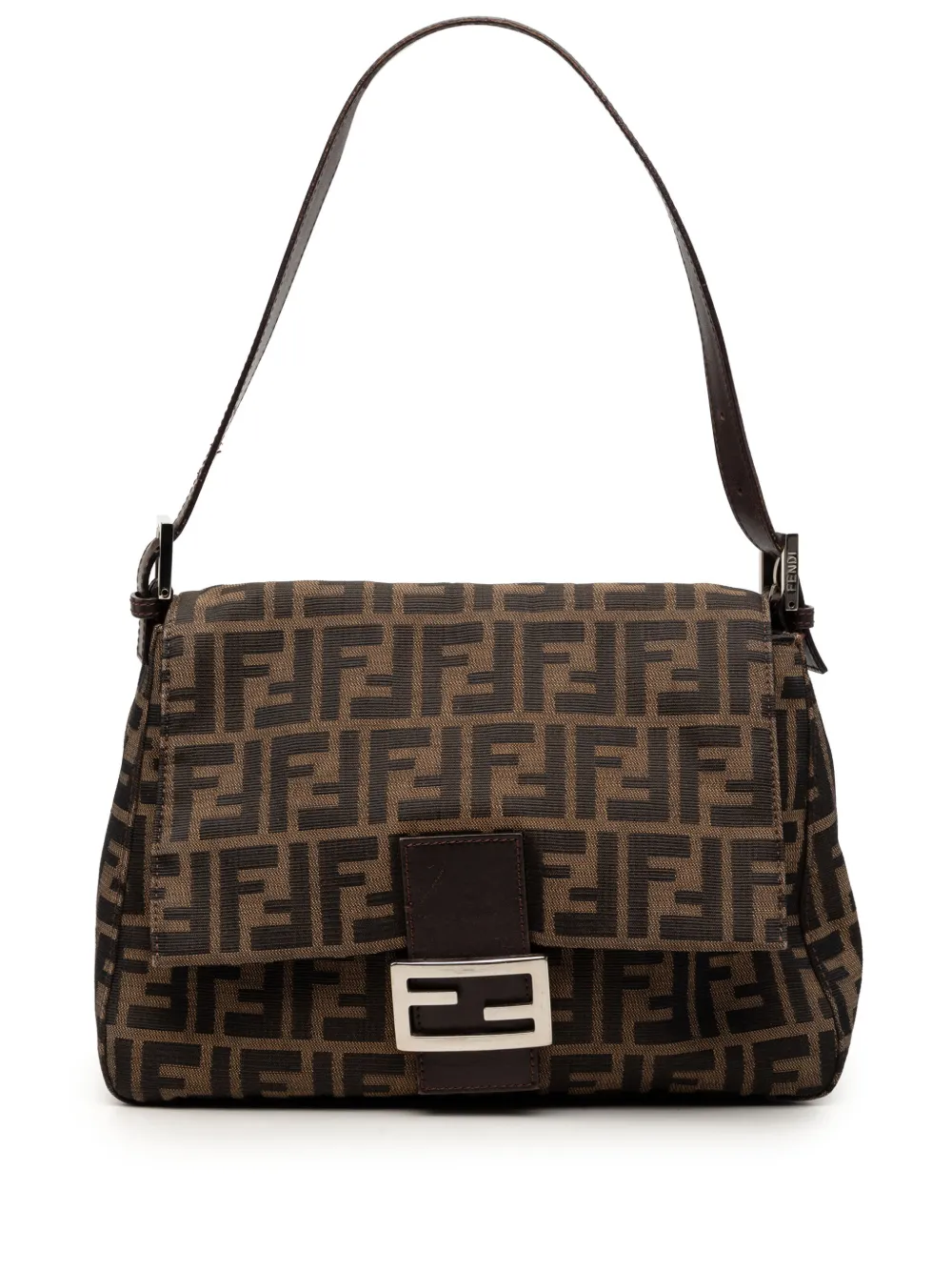 Fendi Pre-Owned 2000-2010 Zucca Canvas Mamma Forever shoulder bag - Marrone