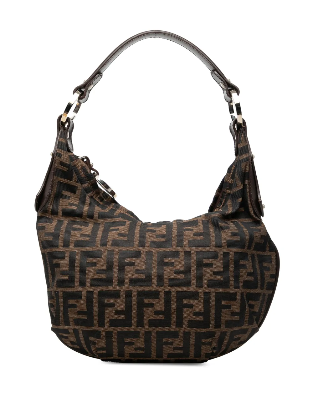 Fendi Pre-Owned 2000-2010 Zucca Canvas Chef hobo bag - Marrone