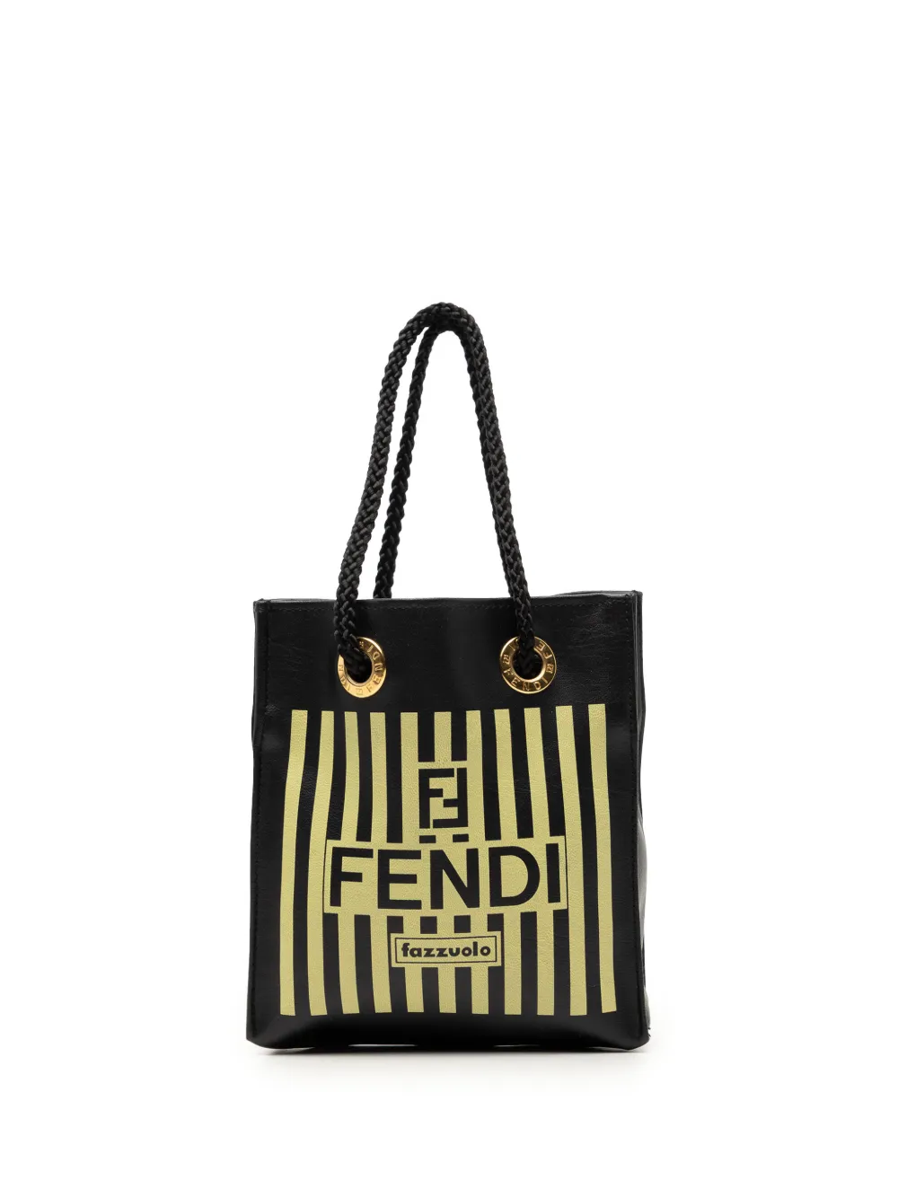 Fendi Pre-Owned 2000-2026 Mini Leather Fazzuolo handbag - Nero