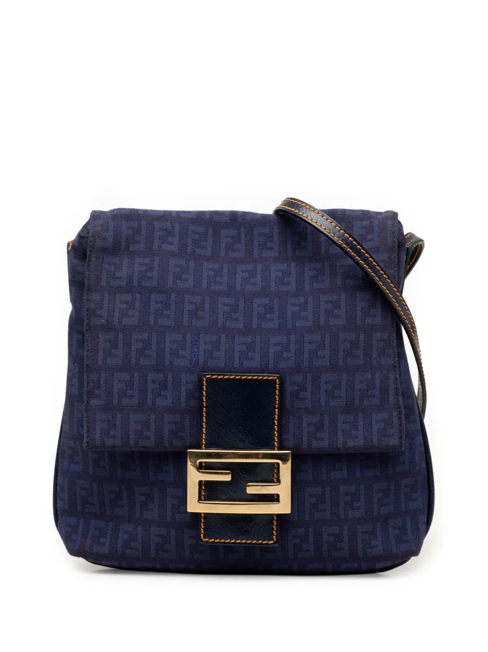Fendi Pre-Owned 2000-2010 Zucchino Canvas crossbody bag - Blu