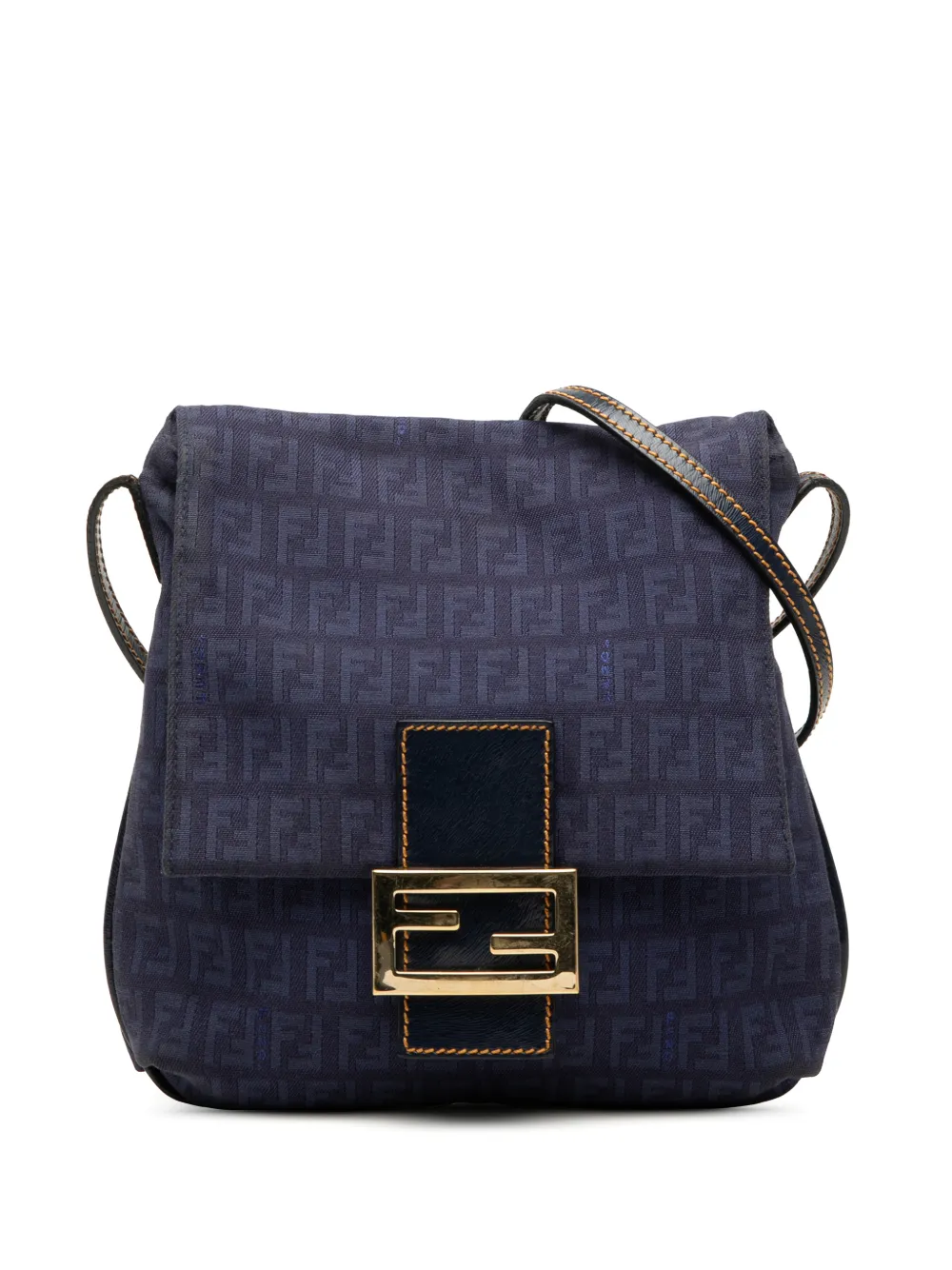 Fendi Pre-Owned 2000-2010 Zucchino Canvas crossbody bag - Blu