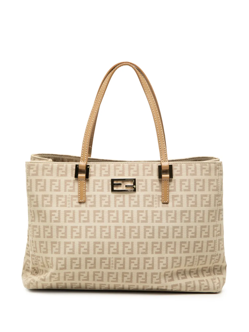 Fendi Pre-Owned 2000-2010 Small Zucchino Canvas tote bag - Toni neutri