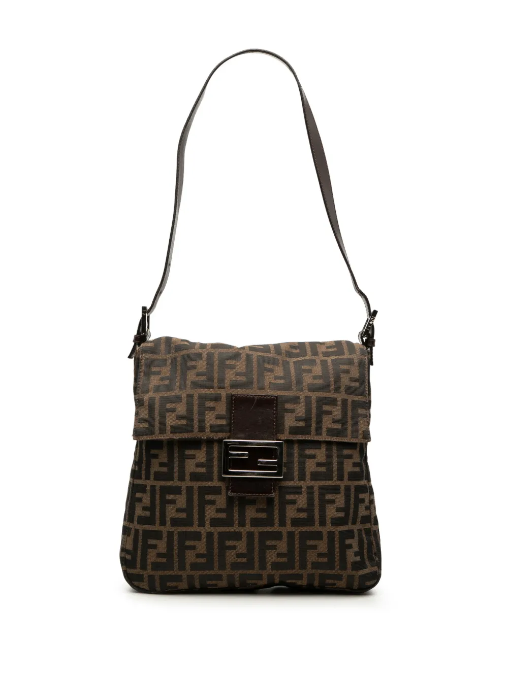 Fendi Pre-Owned 2000-2010 Zucca Canvas shoulder bag - Marrone