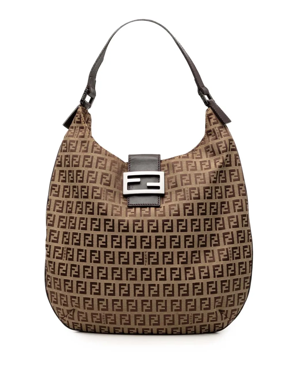 Fendi Pre-Owned 2010-2010 Zucchino Canvas shoulder bag - Marrone