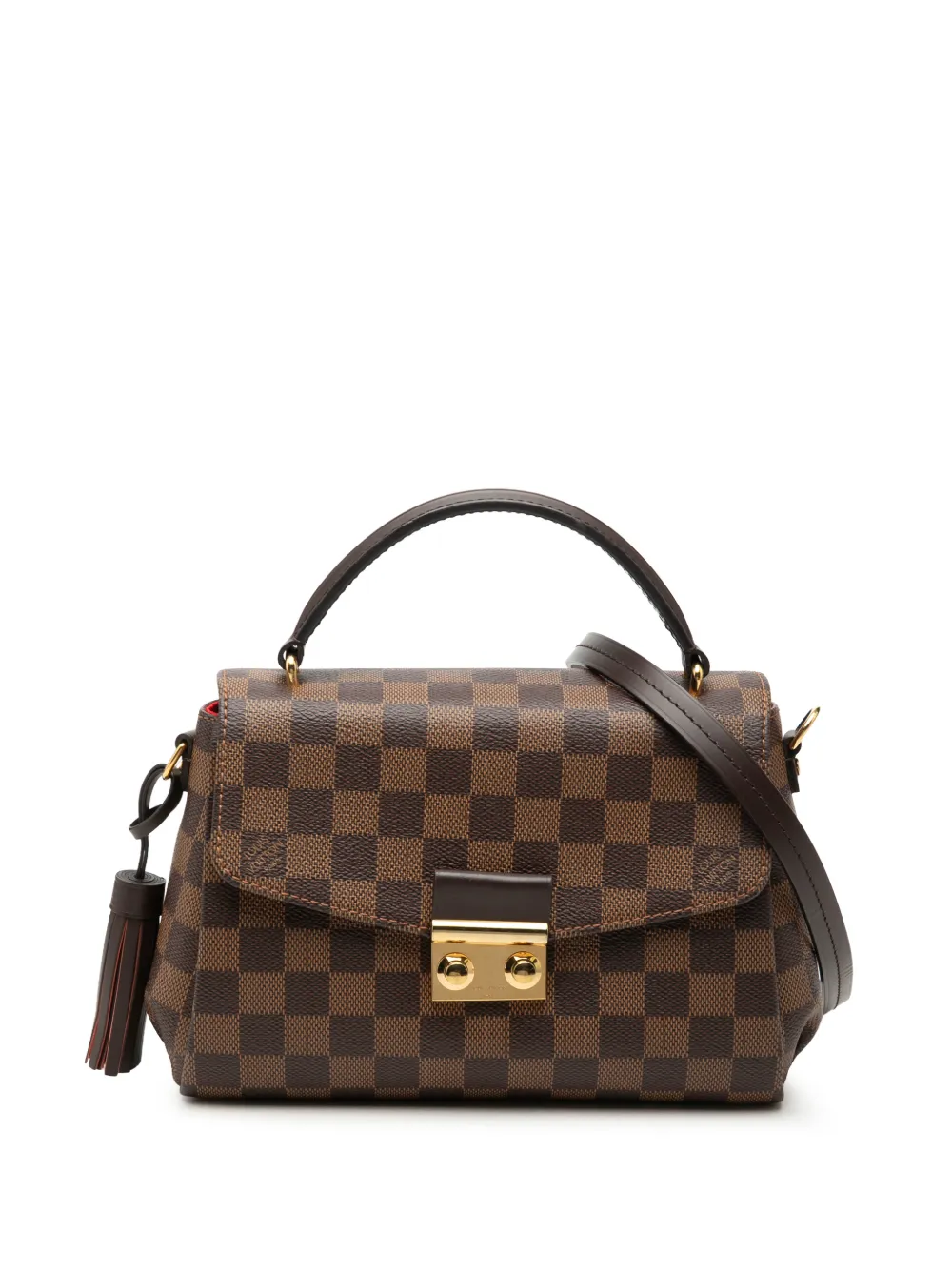 Louis Vuitton Pre-Owned 2016 Damier Ebene Croisette satchel - Brown