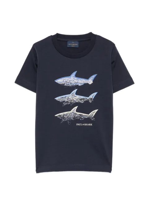 Paul & Shark Junior shark-print T-shirt