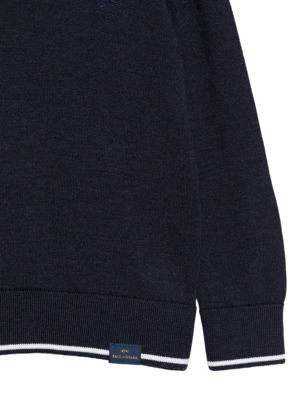 Paul & Shark Junior Trui met geborduurd logo Blauw