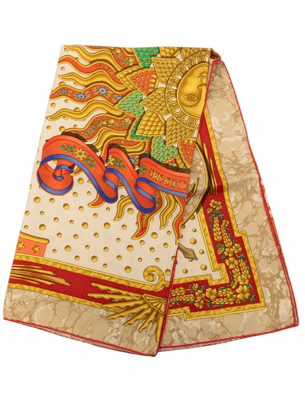 Hermès Pre-Owned 2000-2026 Carpe Diem Silk Scarf 90 scarves - Multicolore