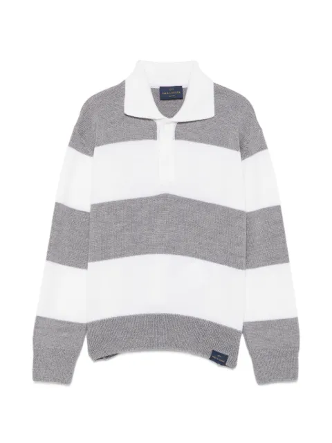 Paul & Shark Junior striped polo sweater