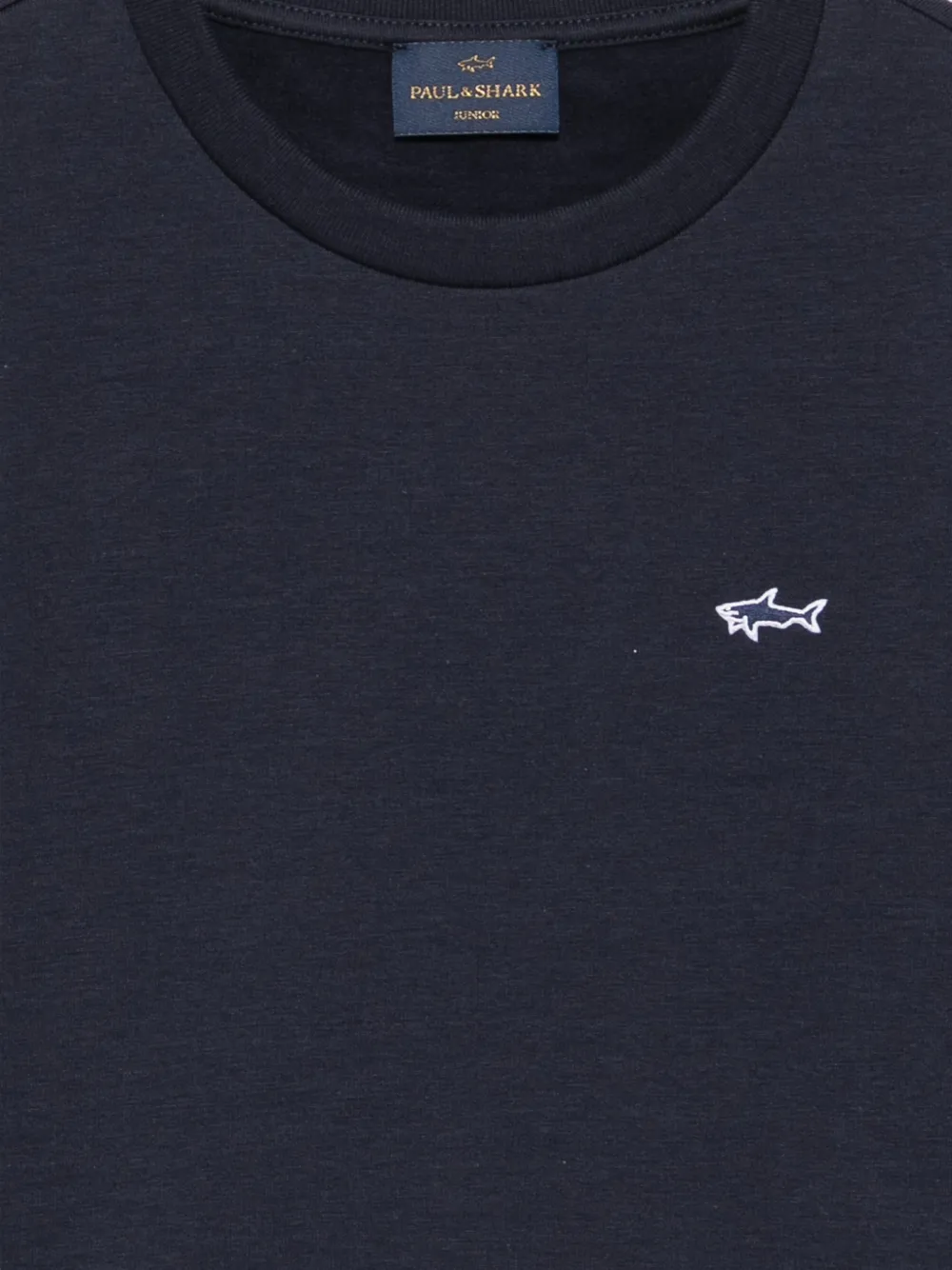 Paul & Shark Junior Sweater met geborduurd logo Blauw