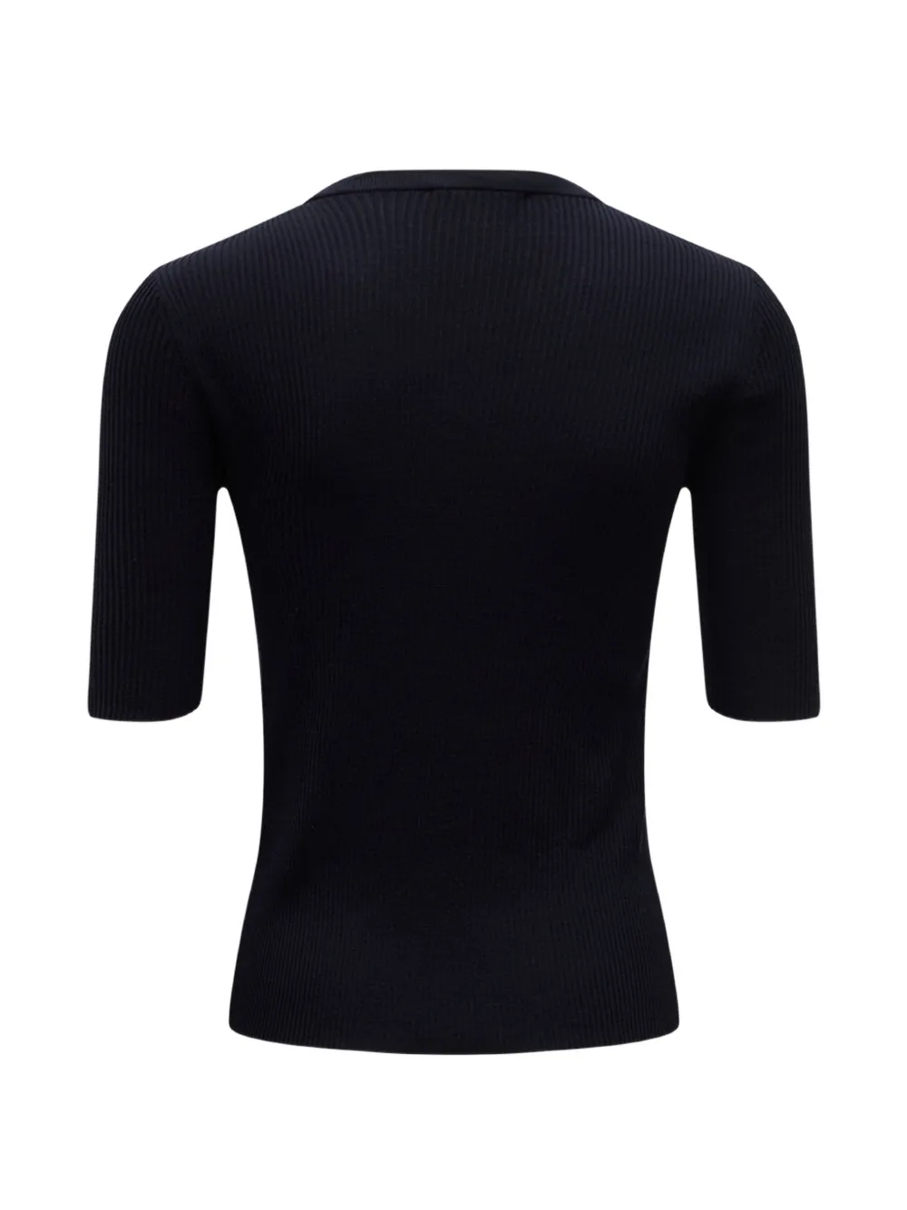 'S Max Mara Ribgebreide trui verfraaid met knopen Blauw