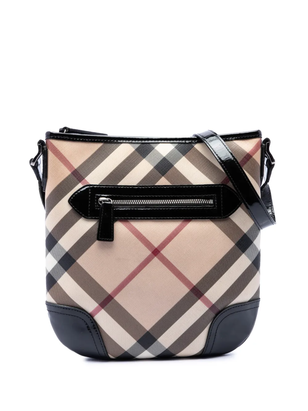 Burberry Pre-Owned 2000-2017 Supernova Check Coated Canvas Dryden crossbody bag - Toni neutri