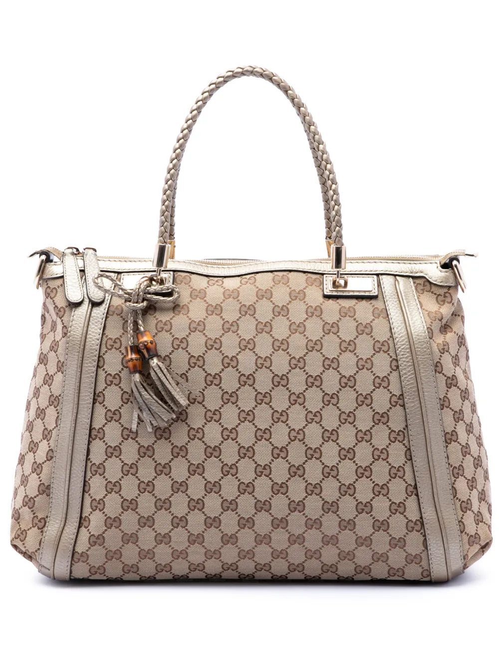 Gucci Pre-Owned 2016-2026 GG Canvas Bella Convertible Tote satchel - Toni neutri