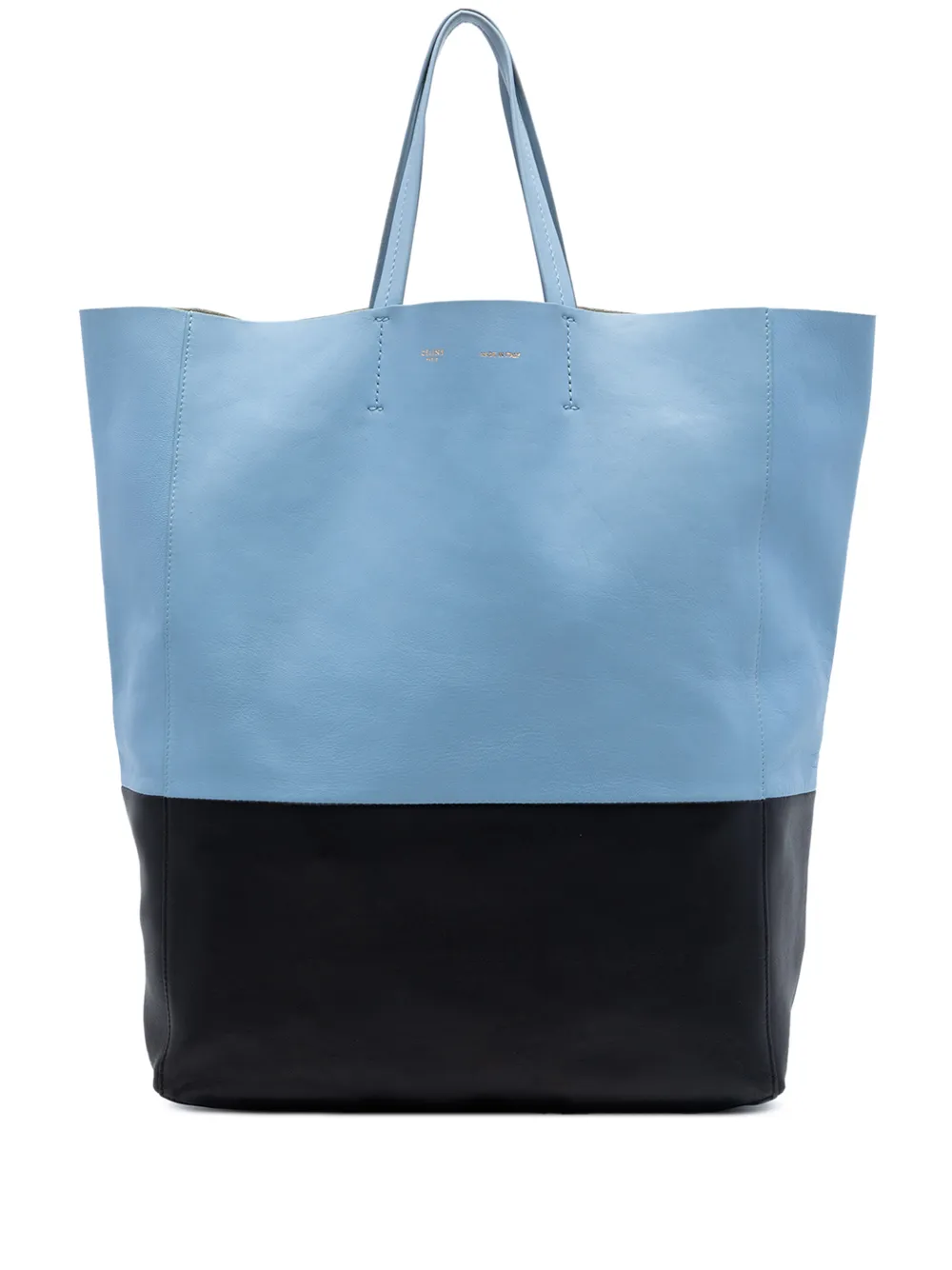 Celine Pre-Owned 2013 Bicolor Leather Vertical Cabas tote bag - Blu