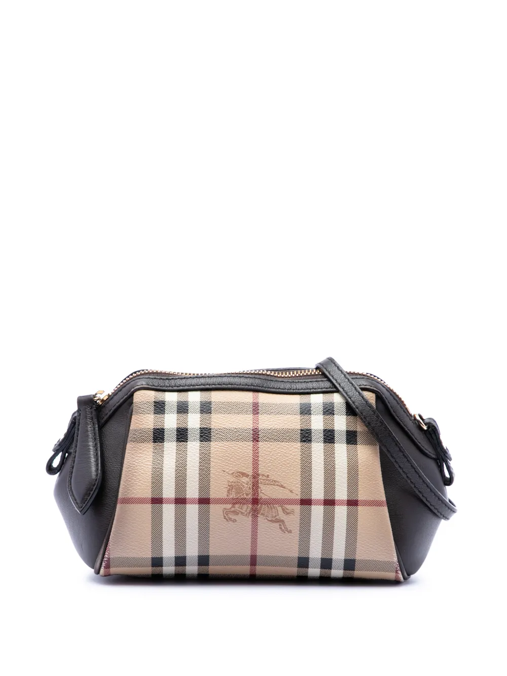 Burberry Pre-Owned 2000-2017 Mini Haymarket Check Coated Canvas Blaze crossbody bag - Toni neutri