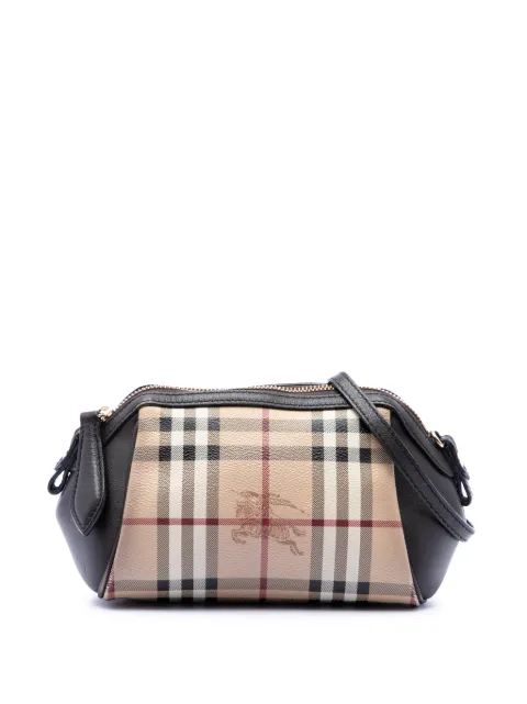 Burberry Pre-Owned bolsa crossbody Blaze mini de lona con cuadros Haymarket Check 2000-2017