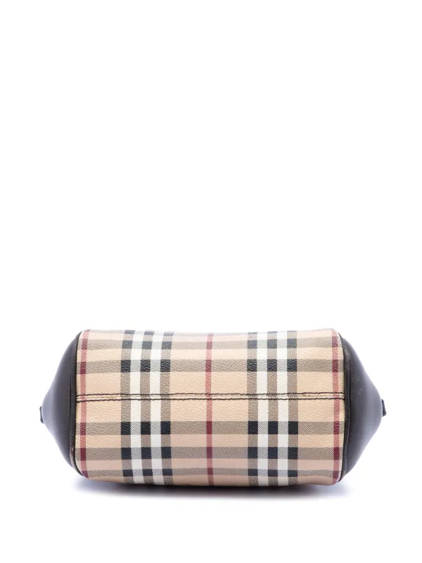 Burberry ショルダーバッグ　ミニ　キャンバス　チェック Burberry Pre-Owned 2000-2017 ミニ ヘイマーケットチェック