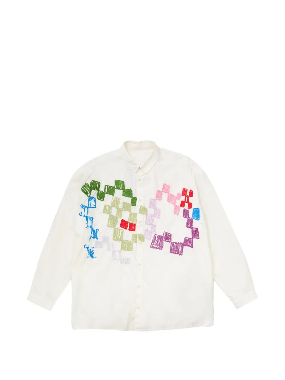 Toogood The Draughtsman graphic-print shirt - Bianco