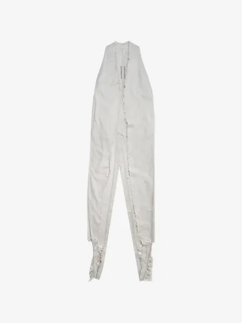 Rick Owens frayed sleeveless coat