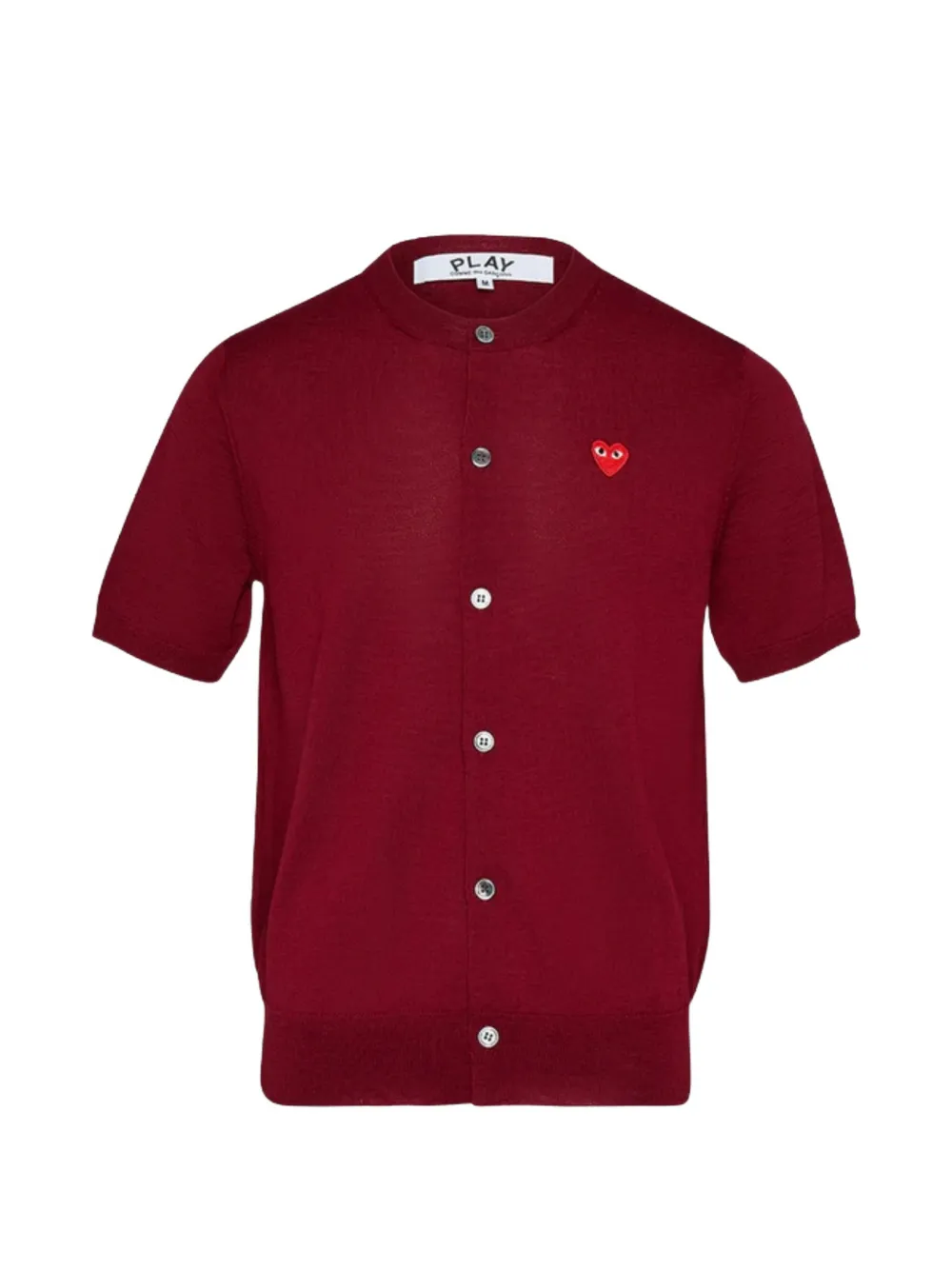 Comme Des Garçons Play Play heart short-sleeve cardigan - Rot