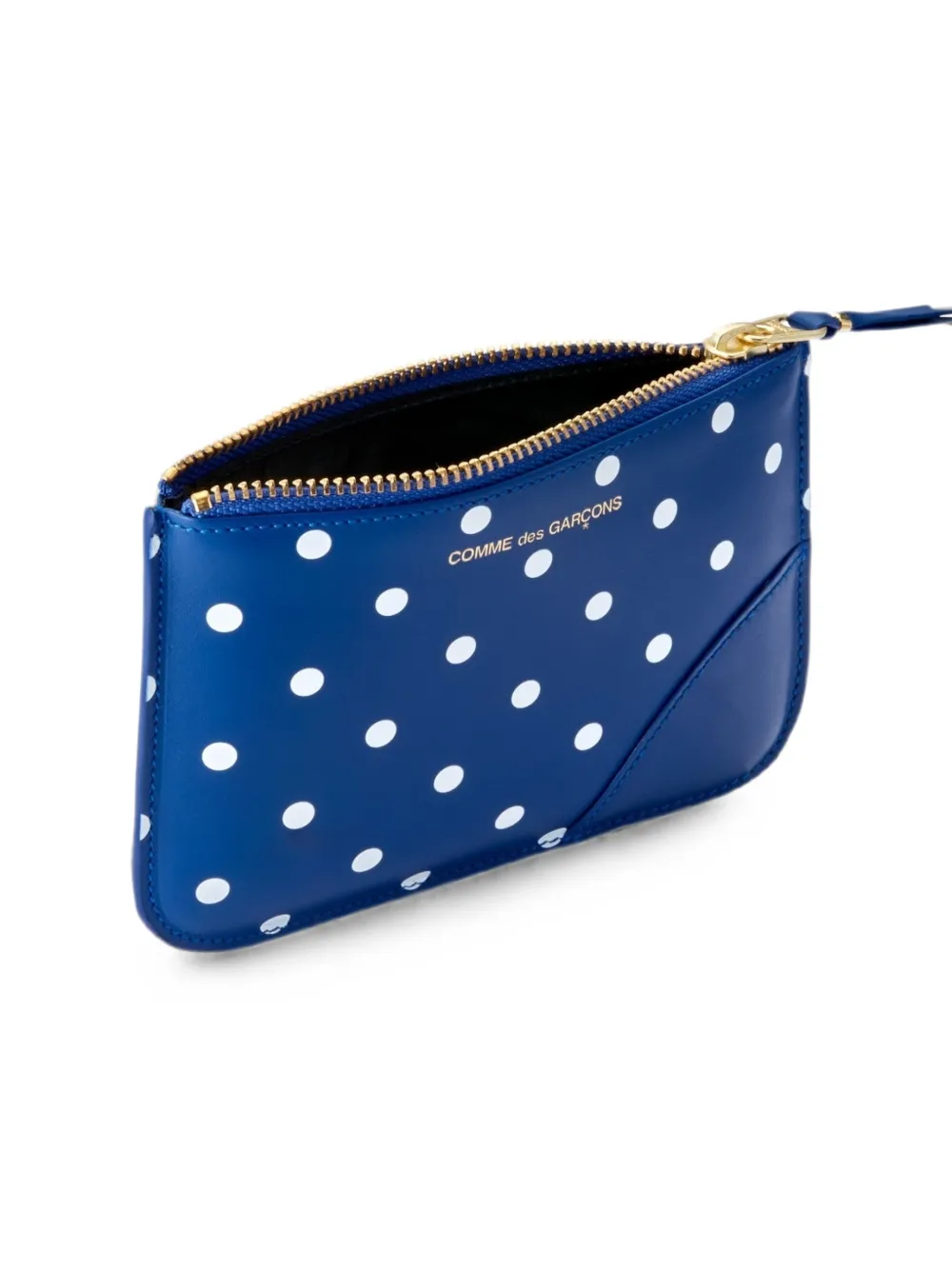 Comme Des Garçons Wallet Portemonnee met stippen Blauw