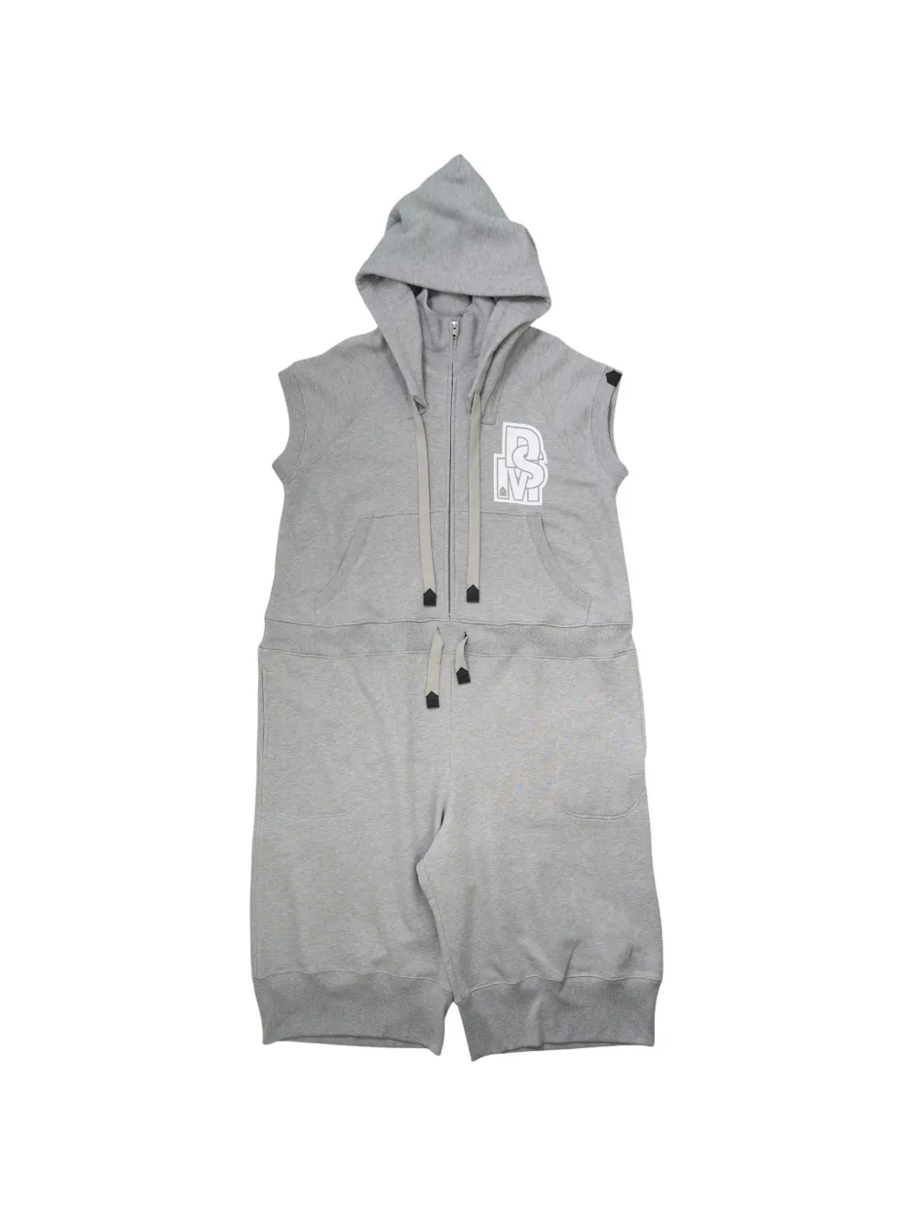 Dsm - Dover Street Market x Kei Ninomiya hooded sleeveless playsuit - Grau