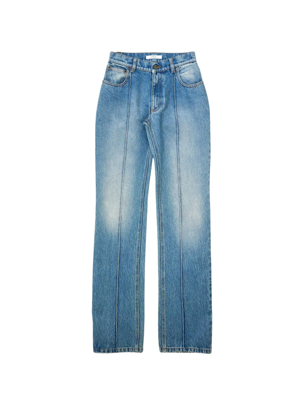 Torishéju contrast-stitched straight-leg jeans - Blu