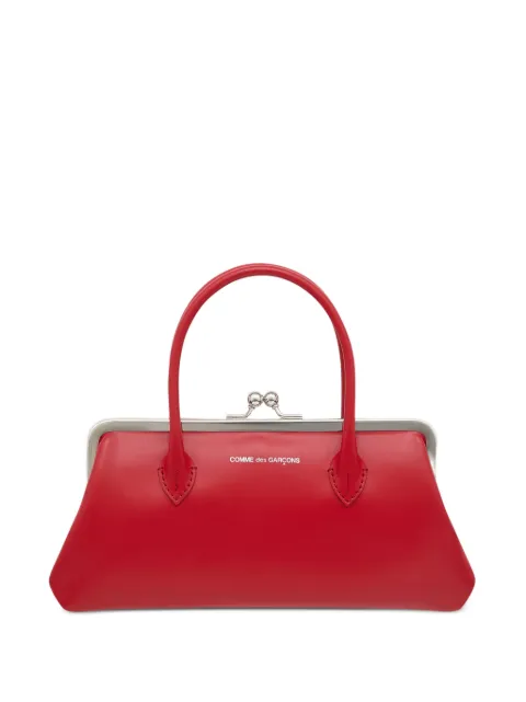 Comme Des Garçons Wallet bolso shopper grande de piel con cierre de broche de presión