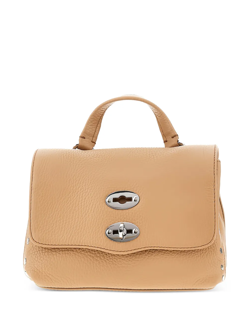 Zanellato Postina studded leather tote bag - Neutrals