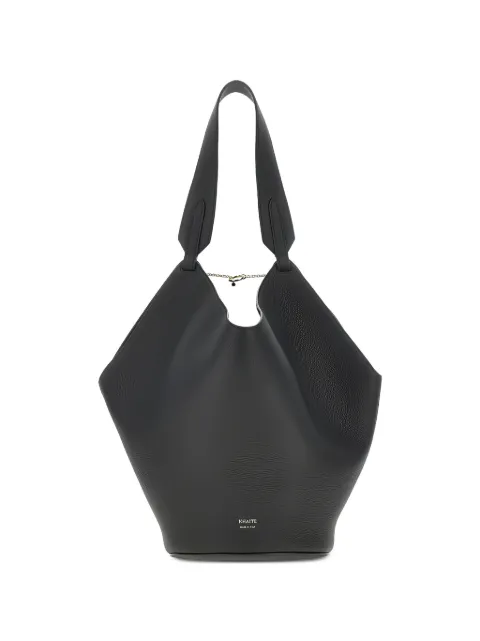 KHAITE Lotus grained leather shoulder bag