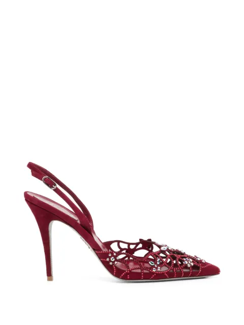 René Caovilla 100mm Eden crystal-embellished pumps